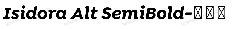 Isidora Alt SemiBold字体转换